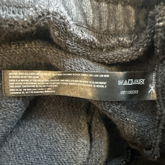 Free People Movement Womens Sweatpants Black Sz S(P) Hi-Rise Pull On Cuff Comfy - Picture 3 of 11